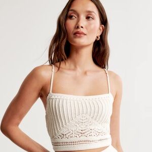 Abercrombie & Fitch crochet styled macrame tank